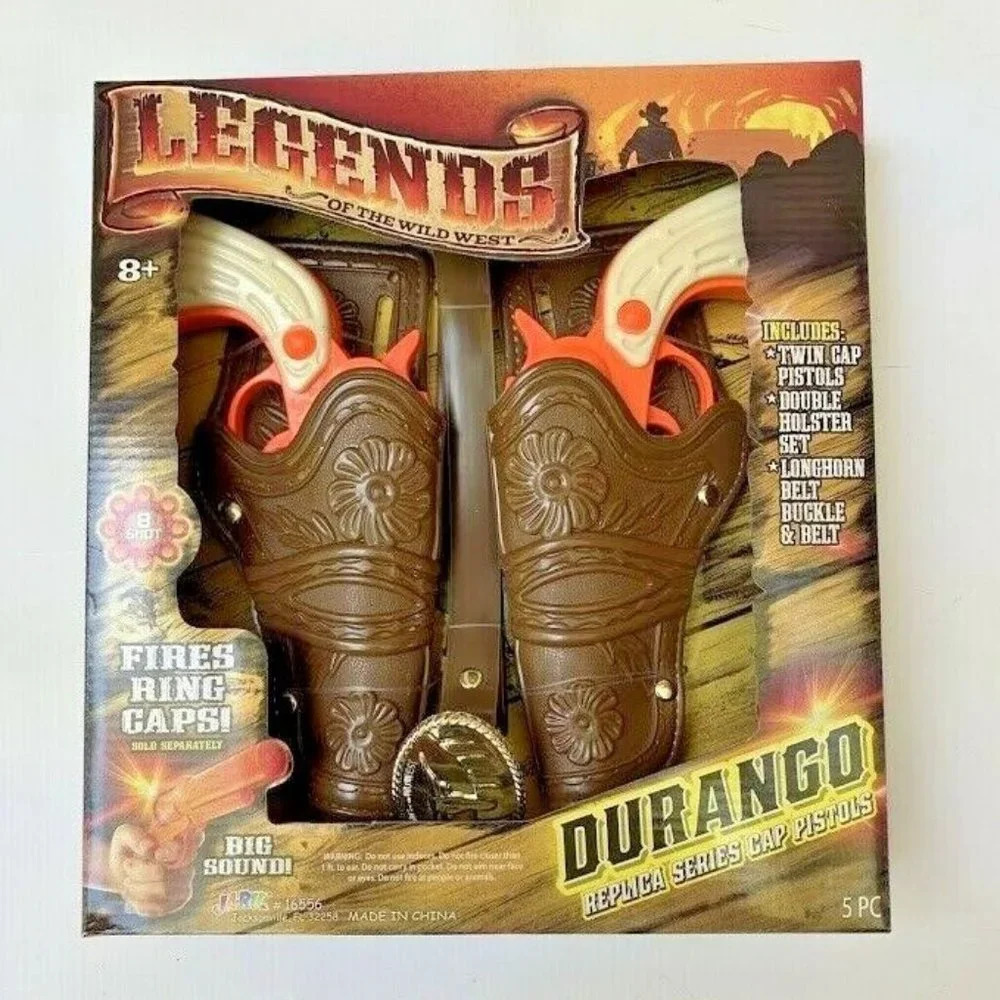 Legends of the Wild West Durango Replica Series Double Cap Gun & Holster Set